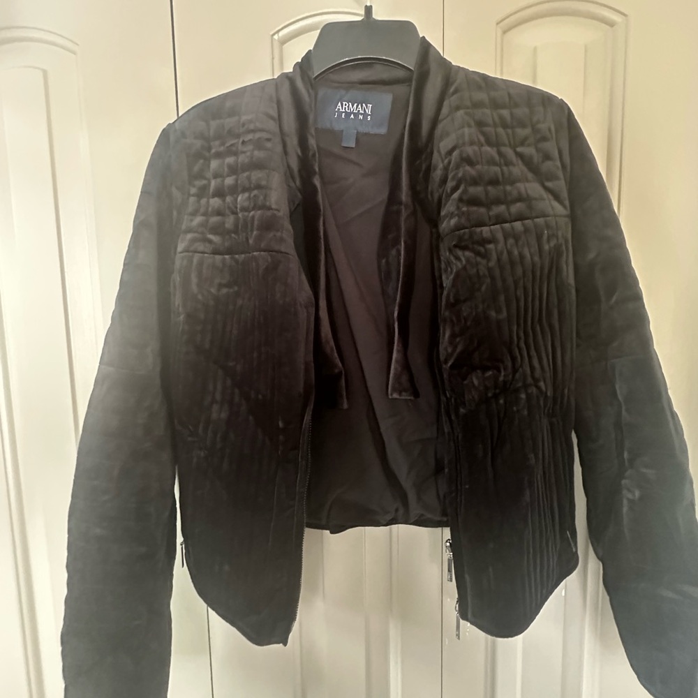 Armani Jeans Black Quilted Women's Puffer Jacket